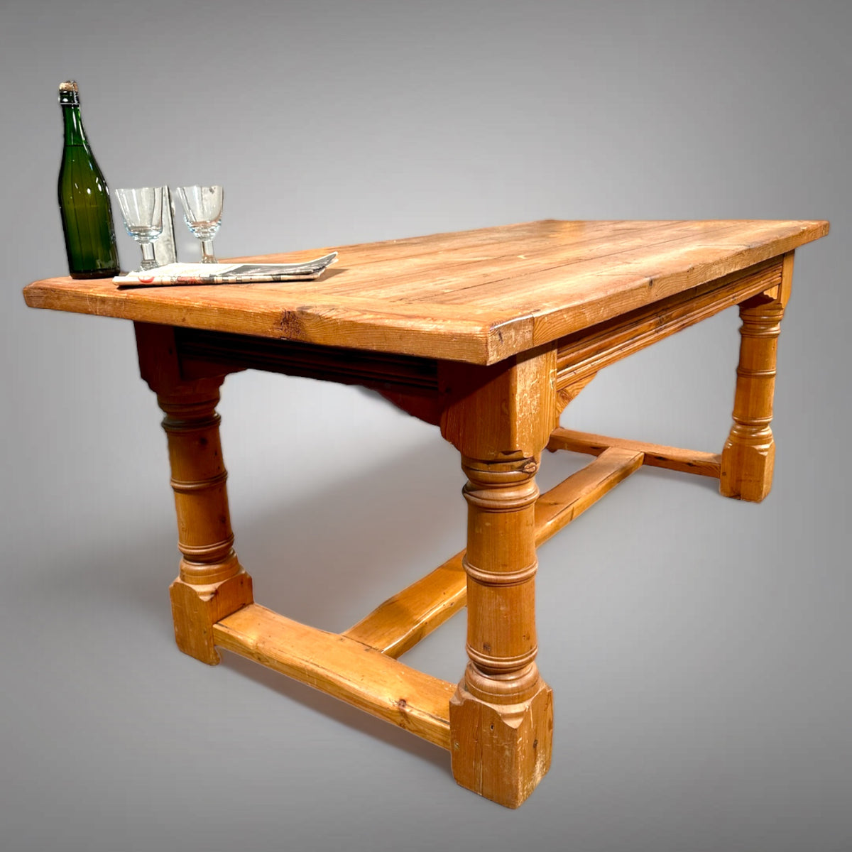 Antique refectory store dining table