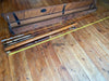 antique selection of hardys of alnwick fly fishing rods & mahogany box