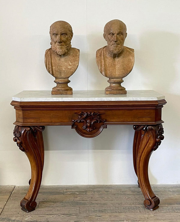 antique marble console table