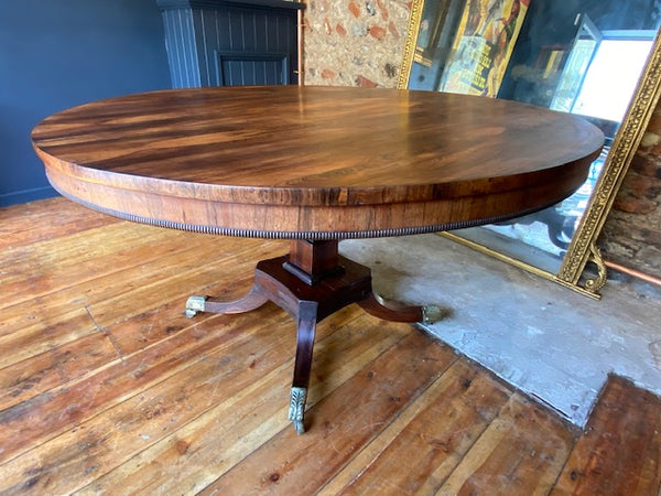 exceptional early regency rosewood tilt top table