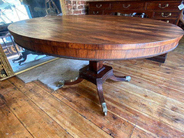 exceptional early regency rosewood tilt top table