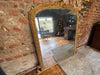 large antique gilt & gesso mirror of the highest quality