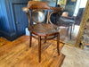 1880's original rare thonet fauteuil number 3 presentation chair with solid silver insert