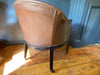 georgian antique leather tub chair