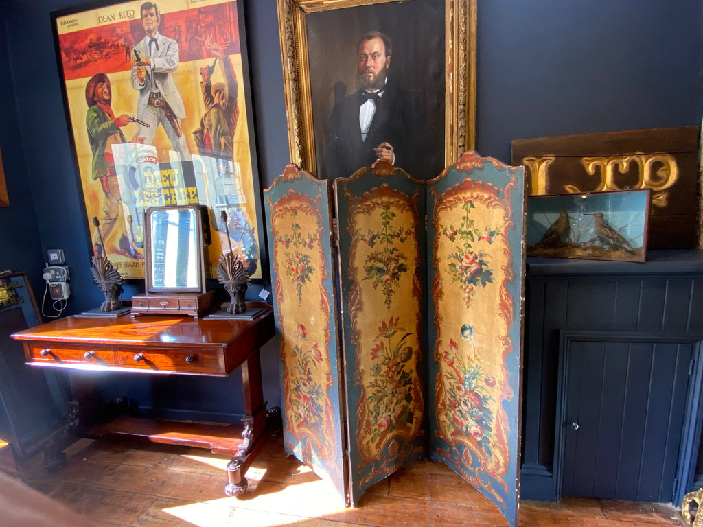 fabulous victorian modesty screen circa 1880