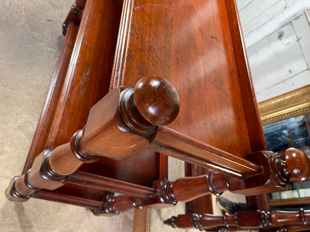 antique mahogany early victorian server/bookcase/buffet fabulous quality circa 1850