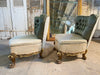 antique french gilt salon cocktail statement chair