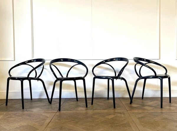 exceptional set of rare first release air molded venus elbow chairs by sergio giobbi price per chair