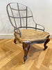 antique iron back walnut chair