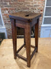 antique oak stool artists seat