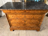 exceptional antique burr walnut marble french empire commode chest drawers circa 1830