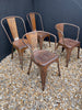 vintage tolix dining garden chairs seating