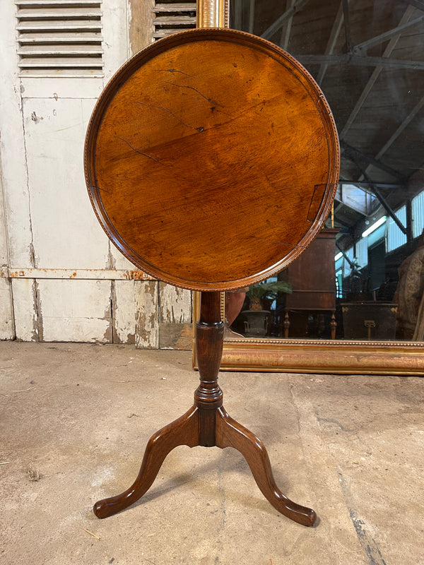 early antique georgian regency flame mahogany tilt top wine table circa 1820