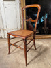 beautiful antique walnut & fruitwood cane show chairs circa 1850