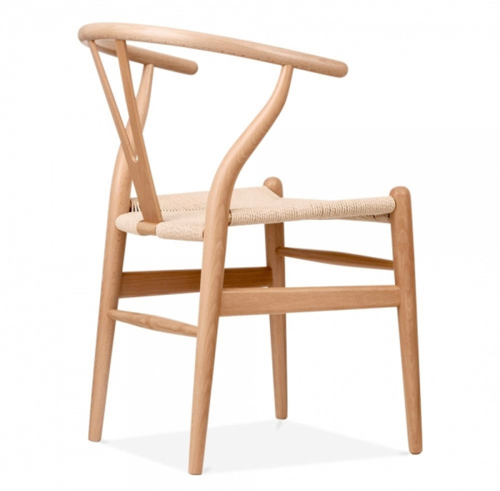 mid century danish hans wegner “wishbone” arm/dining chairs