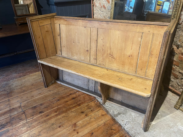 antique pine hallway pew bench seat