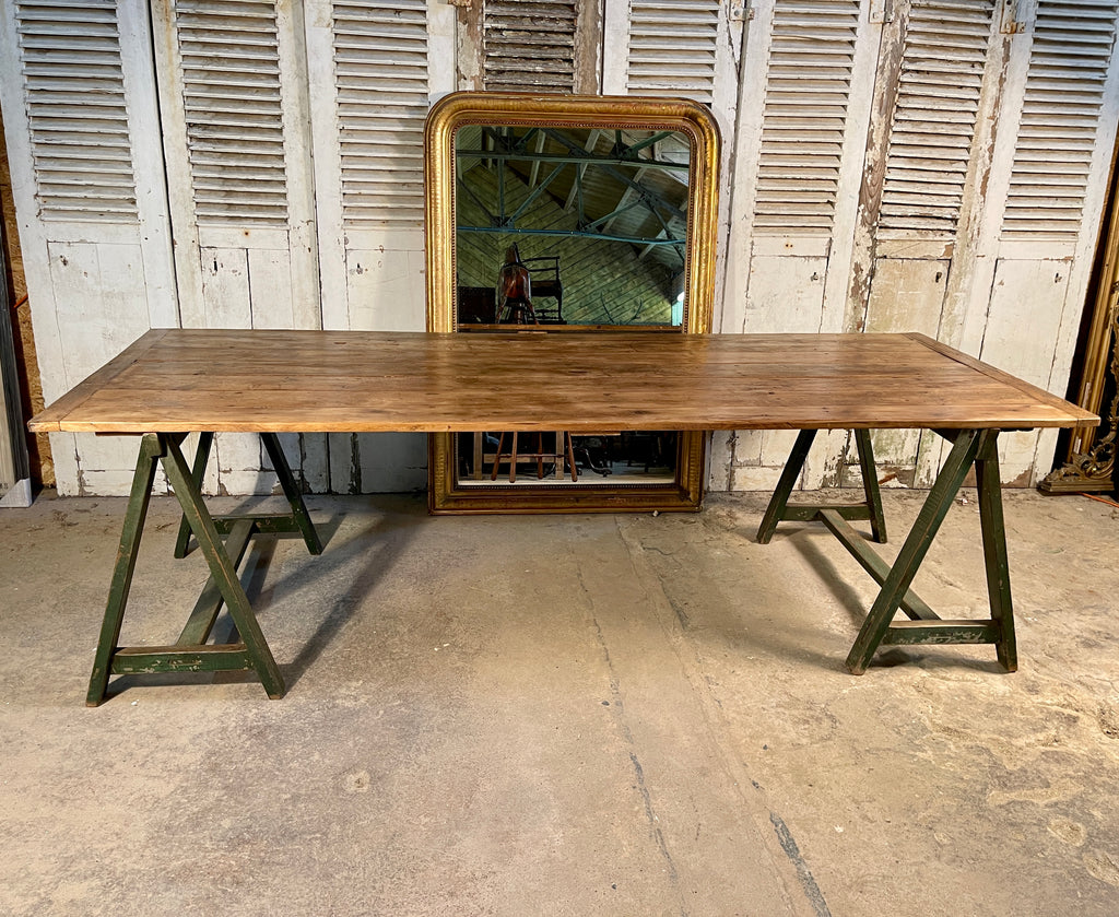 exceptional antique french provincial farmhouse refectory wine makers table circa 1900