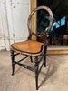 rare antique regency ebonised tortoise shell & cane  show chair by bettridge & co birmingham circa 1815