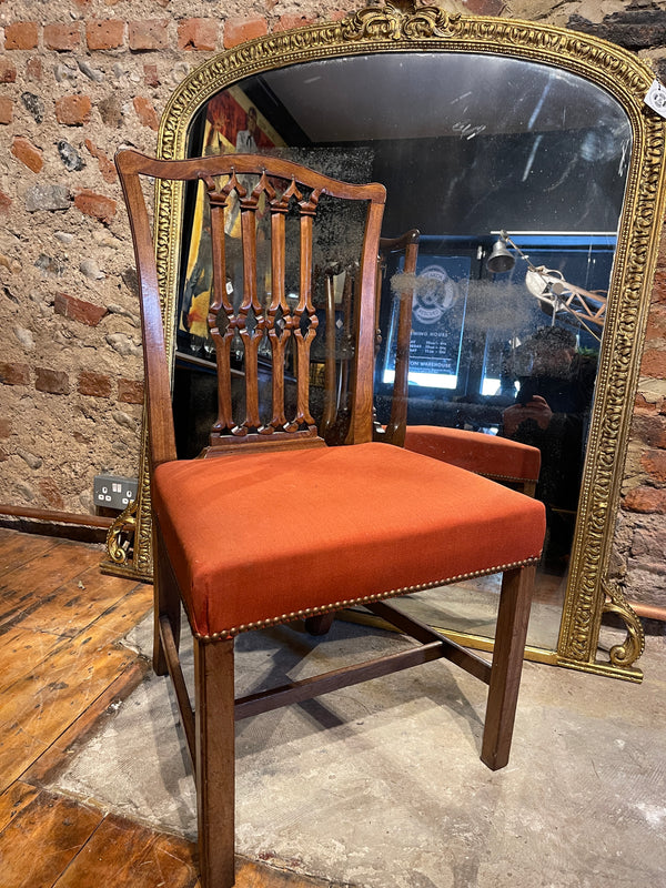 georgian chippendale mahogany chairs