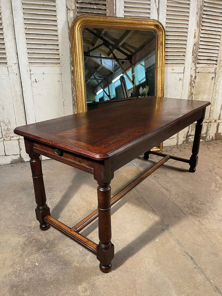 antique french oak kitchen refectory dining table circa 1870