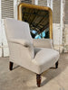 stunning antique napoleon iii french chaise armchair reupholstered in 12oz irish linen circa 1840