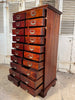 antique mahogany belgium bankers  drawers circa 1900