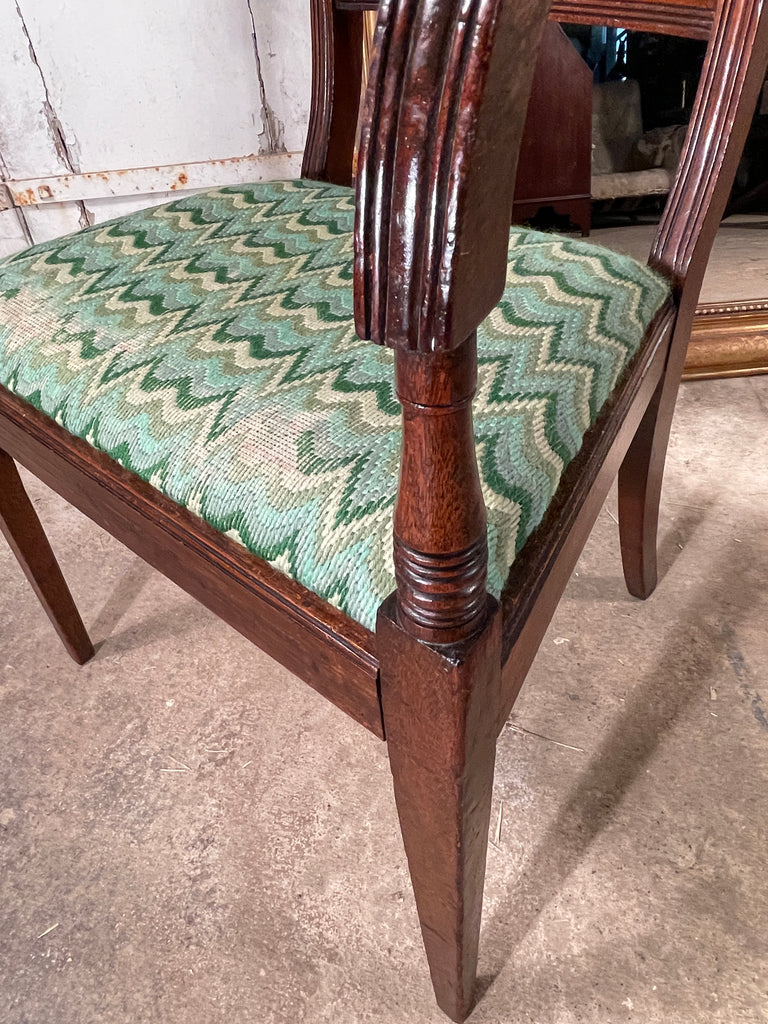 antique welsh regency cane library elbow chair circa 1830
