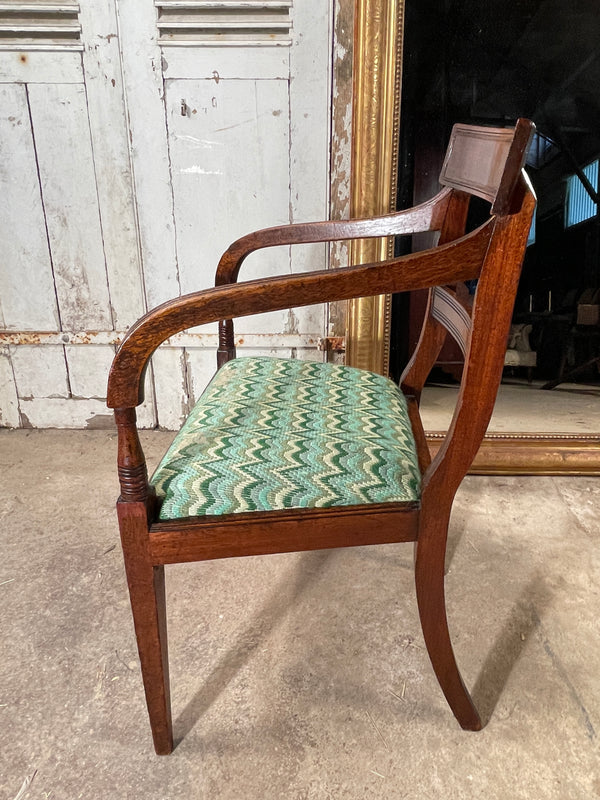 antique welsh regency cane library elbow chair circa 1830