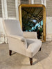 stunning antique napoleon iii french chaise armchair reupholstered in 12oz irish linen circa 1840