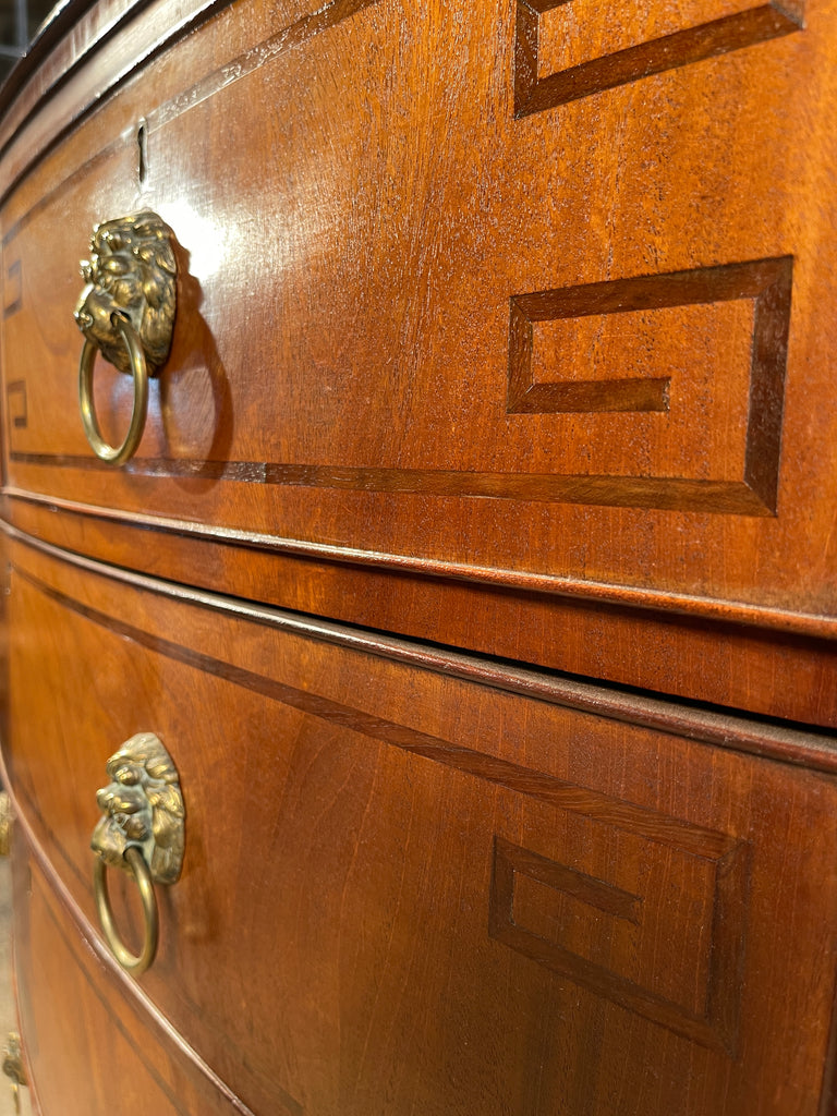 an exceptional regency cuban mahogany bow front chest of drawers circa 1830