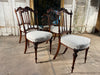 antique french carved walnut chairs circa 1860