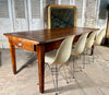 antique french provincial farmhouse elm refectory dining table