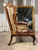 early antique mahogany georgian wingback library chair circa 1800