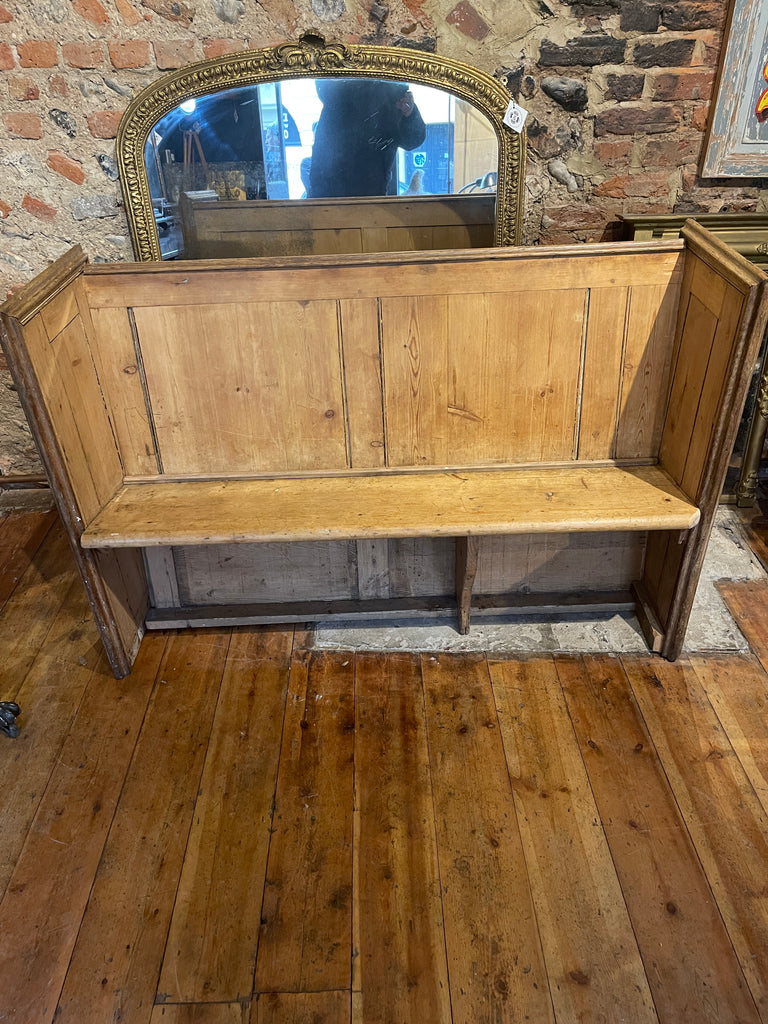 antique pine hallway pew bench seat