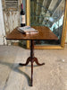 antique georgian flame mahogany tilt top wine table