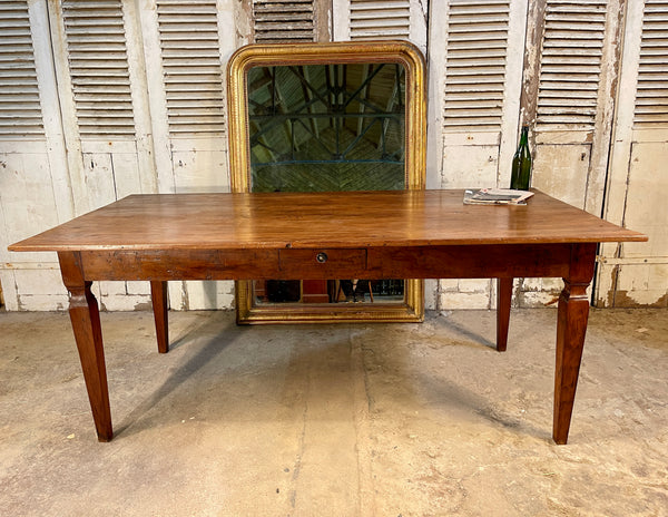 antique french fruitwood dining table circa 1840