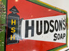 antique enamelled  advertising hudson’s soap sign