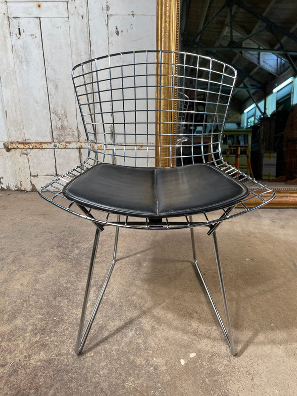 exceptional rare set of harry bertoia midcentury 420 wire chairs