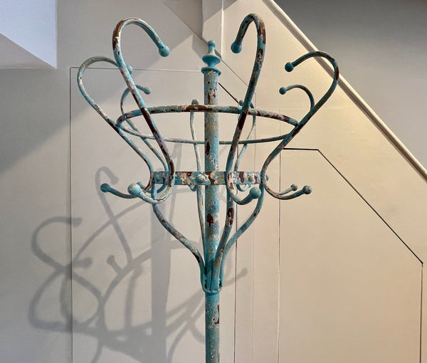 french wrought iron coat/hat stand attributed to arras furniture makers from saint sauveur northern france