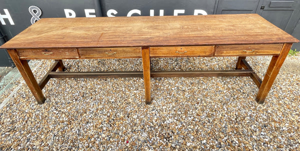 exceptional teak kitchen work table circa 1900