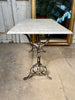 antique french marble & wrought iron patisserie kitchen/gardentable in the style of arras circa 1840