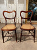 a pair of antique simulated rosewood cane show chairs circa 1870