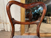 an exceptional set of six antique simulated rosewood dining chairs circa 1850