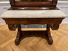 maple & co french empire style flame mahogany & marble console mirror