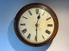 antique english mahogany station clock