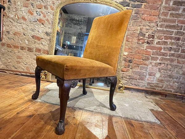 early georgian chippendale library chair