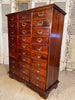 antique mahogany belgium bankers  drawers circa 1900