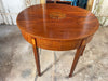 antique sheraton console table early regency demi lune tea table