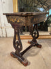 stunning antique regency ebonised chinoiserie ladies work/sewing stand box circa 1820