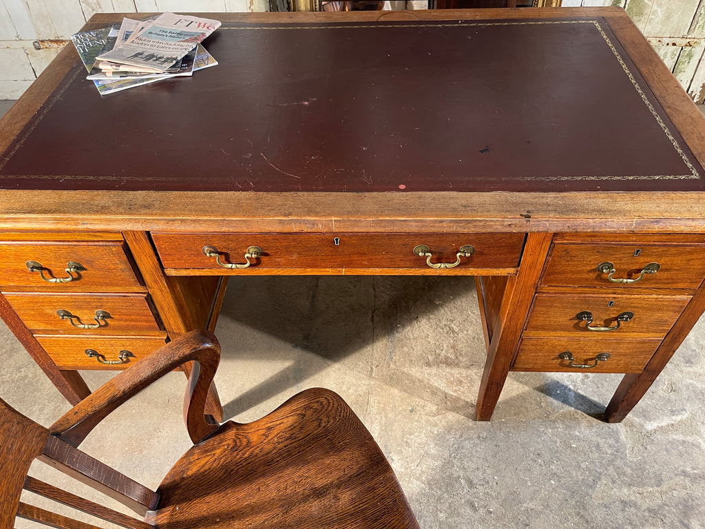 antique georgian mahogany leather desk
